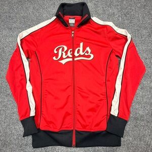 Cincinnati Reds Jacket Unisex Large Red MLB Baseball Nike Full Zip Warm Up